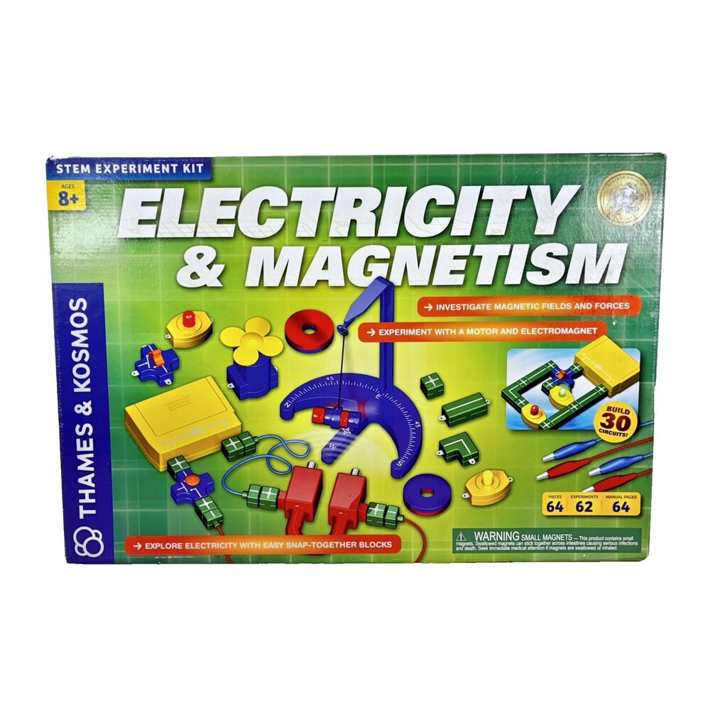 Electricity & Magnetism Experiment Kit Thames & Kosmos Science New Sealed